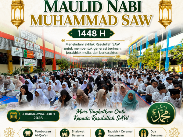Peringatan Maulid Nabi Muhammad SAW 1448 H di SMP Negeri 50 Surabaya